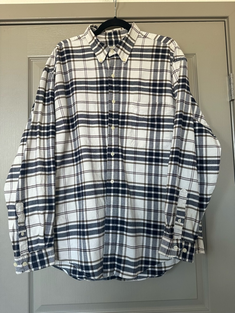 Eddie Bauer Plaid Flannel Shirt Men’s XL Classic Fit 100% Cotton Button Down - Picture 6 of 11